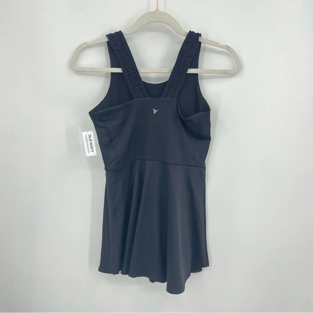 NWT OLD NAVY ACTIVE POWERSOFT‎ BLACK TENNIS DRESS SZ XL 14/16 Go Dry